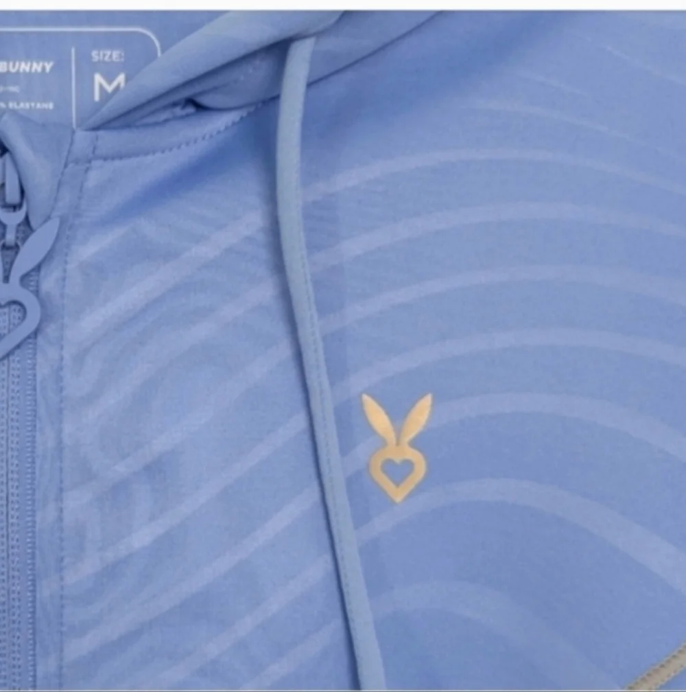 Sweatshirt hoodie By Cardio Bunny WAVES - VIBES Zip-up medium Cardio Bunny WAVE - Picture 6 of 11